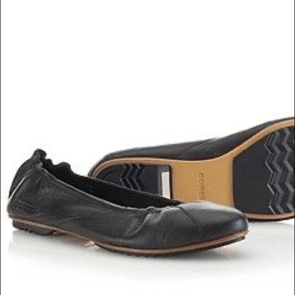 Women’s Black Leather Ballet Flats